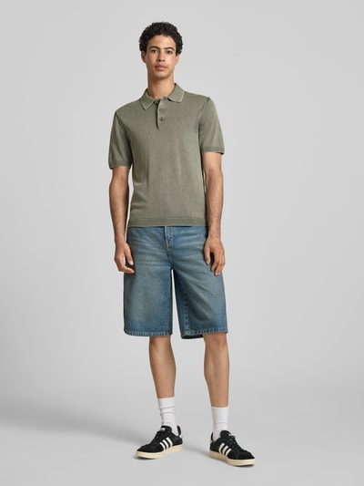 ONLY & SONS Regular Fit Poloshirt aus reiner Baumwolle Modell 'GARSON' Dunkelgrau 1