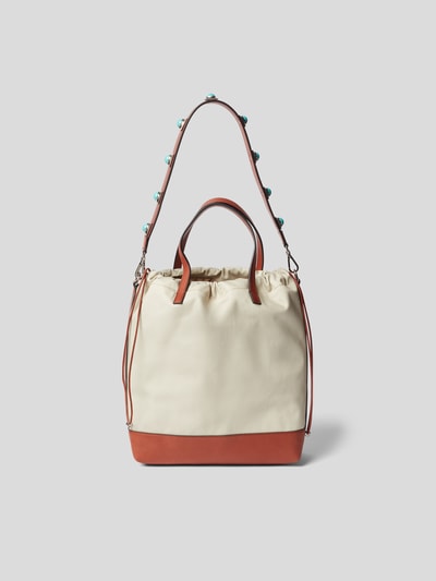 Etro Handtasche mit Brand-Schriftzug Beige 6