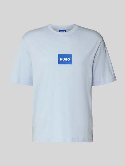 HUGO Blue Regular Fit T-Shirt aus reiner Baumwolle Modell 'NAYONIX' Hellblau 2