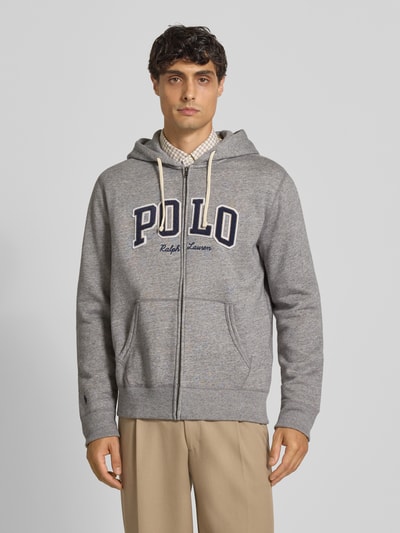 Polo Ralph Lauren Sweatjack met labelstitching Middengrijs - 4