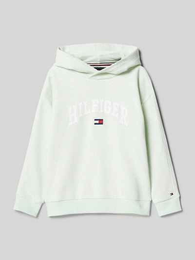 Tommy Hilfiger Kids Hoodie mit Label-Stitching Modell 'VARSIRY' Mint Melange 1