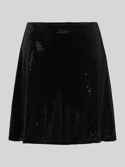 Vero Moda Mini-Rock mit Pailletten-Besatz Modell 'SENSA' Black 2