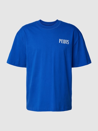 PEQUS T-Shirt mit Logo-Print Royal 2