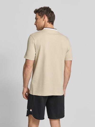 BOSS Green Regular Fit T-Shirt aus Baumwoll-Piqué Modell 'TS_PIQUE' Beige 5