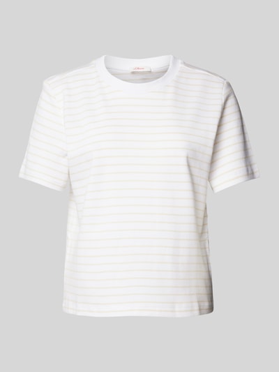 s.Oliver RED LABEL T-shirt met ronde hals Beige - 2