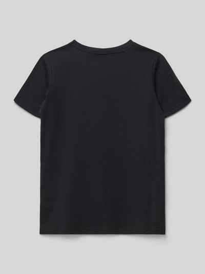 Champion T-Shirt mit Label-Stitching und Rundhalsausschnitt Black 3
