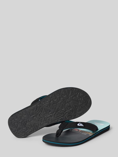 Quiksilver Teenslippers met labelpatch model 'MOLOKAI LAYBACK II' Marineblauw - 4