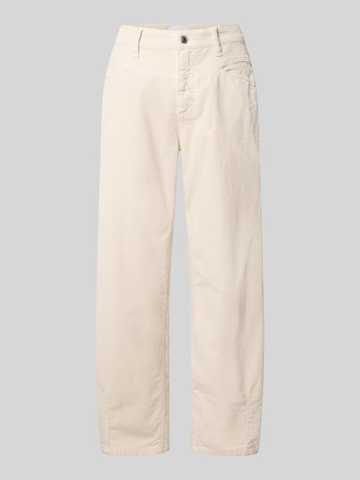 CAMBIO Tapered Fit Cordhose aus Baumwoll-Mix Modell 'ELIN' Ecru 1