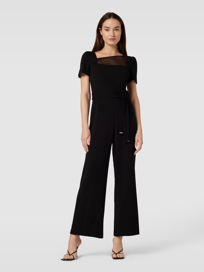 DKNY Jumpsuit mit asymmetrischem Ausschnitt Black 4