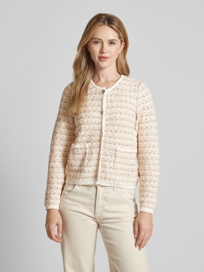 s.Oliver BLACK LABEL Bouclé-Jacke mit durchgehender Knopfleiste Sand 4