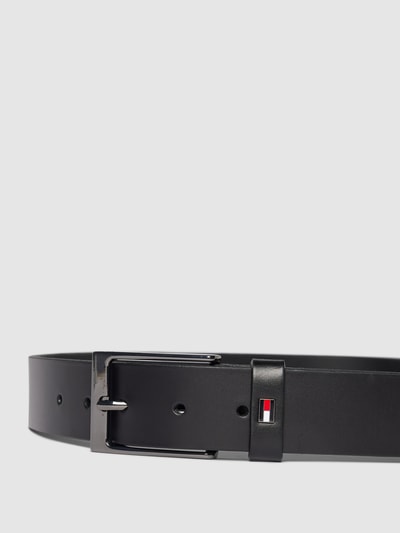 Tommy Hilfiger Leren riem met doornsluiting van metaal, model 'LAYTON LEATHER' Zwart - 2