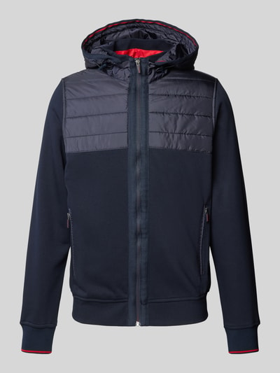 Christian Berg Men Sweatjacke mit Stehkragen Marine 2