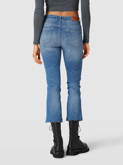 Replay Mid Rise Jeans mit Kontrastnähten Modell 'FAABY' Hellblau 5