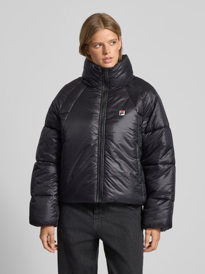 FILA Loose Fit Steppjacke mit Label-Stitching Modell 'MONTEROSA' Black 4