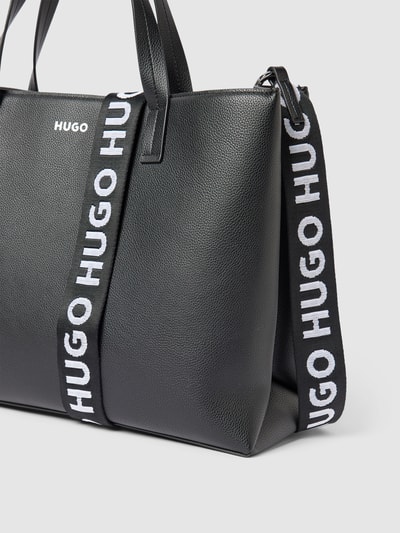 HUGO Handtasche in unifarbenem Design Black 3