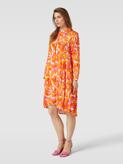 Frieda & Freddies Midi-jurk met all-over print Oranje - 1