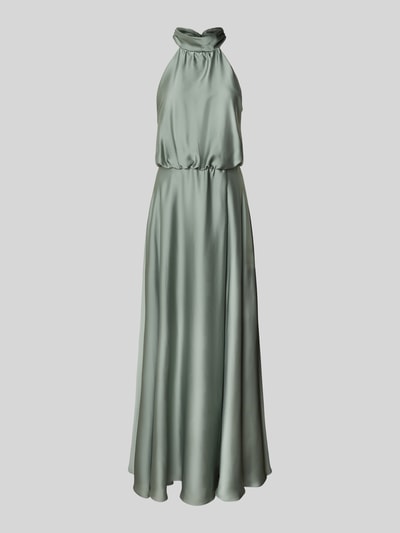 Swing Abendkleid in Wickel-Optik mit Stehkragen Lind 2