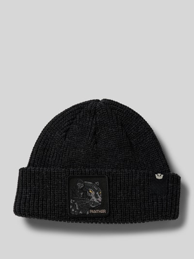 GOORIN BROS. Beanie met motiefpatch, model 'THE PANTHER BEANIE' Antraciet gemêleerd - 1