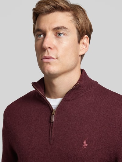 Polo Ralph Lauren Troyer mit Logo-Stitching Bordeaux 3