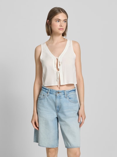 Only Relaxed fit blousetop van pure viscose, model 'NOVA LIFE' Offwhite - 4