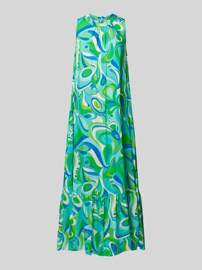 Emily Van den Bergh Maxi-jurk van viscose met all-over motief Groen - 2