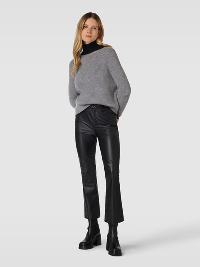 Weekend Max Mara Gebreide pullover met ronde hals, model 'XENO' Lichtgrijs gemêleerd - 1