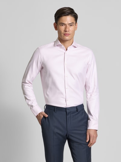 BOSS Koszula biznesowa o kroju regular fit z czystej bawełny Różowy 4