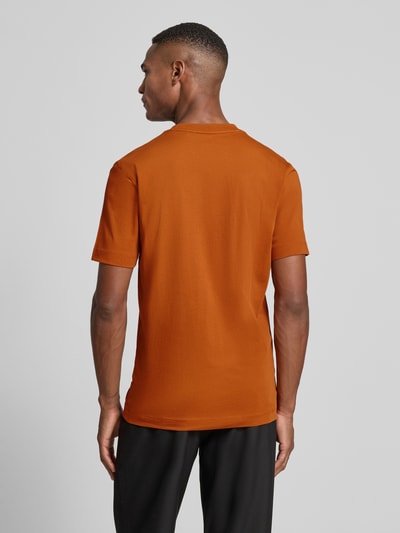 BOSS Regular Fit T-Shirt aus reiner Baumwolle Modell 'THOMPSON' Orange 5