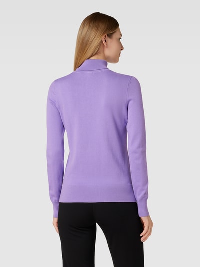 Montego Gebreide pullover met opstaande kraag Violet - 5
