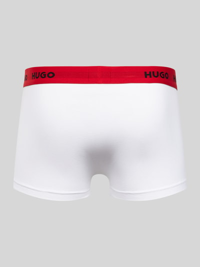 HUGO Trunks mit elastischem Logo-Bund im 3er-Pack Rot 3