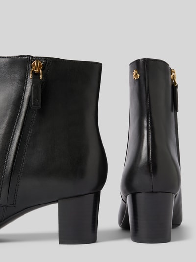 Lauren Ralph Lauren Stiefeletten mit Label-Applikation und Blockabsatz Black 2
