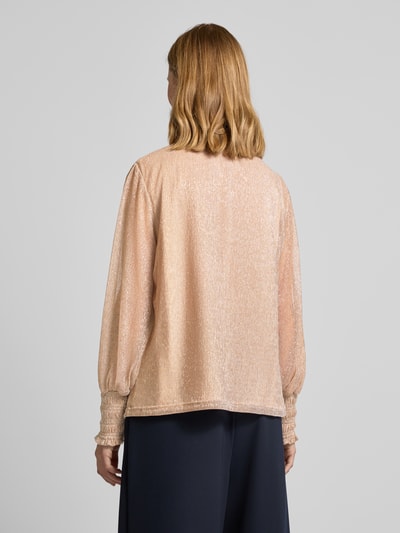 MOS MOSH Bluse mit Effektgarn Modell 'Ximena' Rose Gold 5