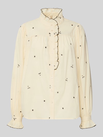 Soyaconcept Regular Fit Hemdbluse mit Stehkragen Modell 'VIBEN' Ecru 2