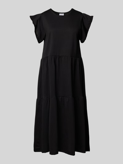 Vila Midikleid mit Kappärmeln Modell 'SUMMER' Black 2