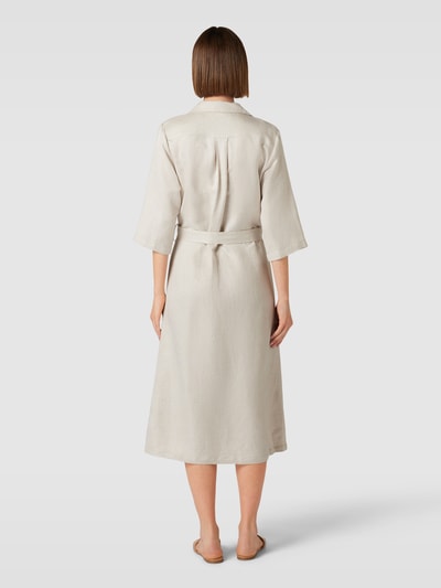 Minus Midikleid mit Umlegekragen Modell 'FLORINA' Sand 5