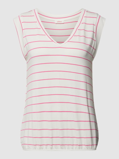 s.Oliver RED LABEL Tanktop mit Streifenmuster Pink 2