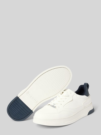 bugatti Sneaker mit Label-Applikation Modell 'Franc' Weiss 4