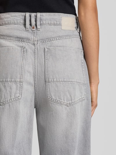 Drykorn Jeansy z szerokimi nogawkami i wpuszczanymi kieszeniami model ‘DERIVE’ Jasnoszary 3