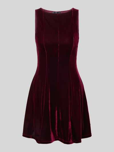 Mango Minikleid mit Rundhalsausschnitt Bordeaux 2