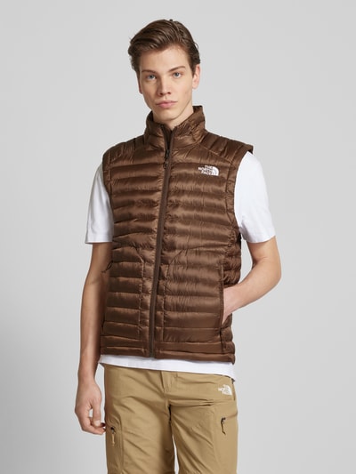 The North Face Bodywarmer met labelstitching, model 'HUILA' Chocoladebruin - 4