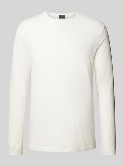 OLYMP Level Five Slim Fit Langarmshirt aus Baumwoll-Mix Offwhite 2