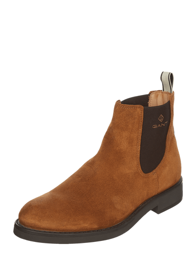 Gant Chelsea-boots van suède Cognac - 1