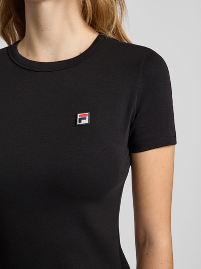 FILA T-shirt met labelstitching, model 'BIELLA' Zwart - 3
