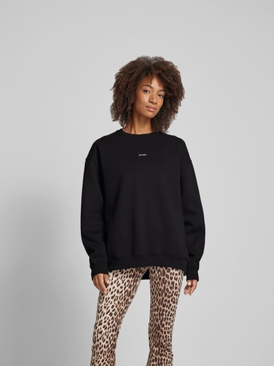 OH APRIL Oversized Sweatshirt mit Label-Detail Black 4