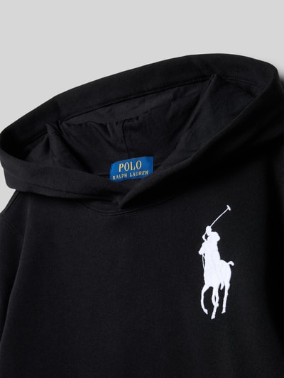Polo Ralph Lauren Teens Hoodie met logostitching Zwart - 2