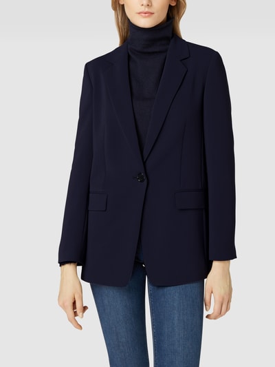 BOSS Black Women Blazer met klepzakken, model 'Jocalua'  Marineblauw - 4