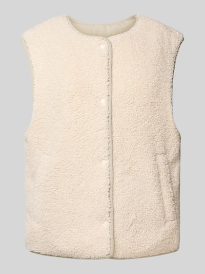Lanius Keerbaar gilet met blinde sluiting Steengrijs - 2