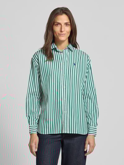 Polo Ralph Lauren Overhemdblouse met knoopsluiting Lichtgroen gemêleerd - 4
