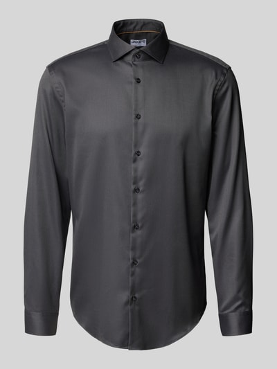 Jake*s Slim Fit Businesshemd in Premiumqualität Anthrazit 2