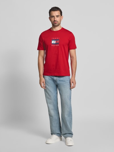 Tommy Hilfiger Regular Fit T-Shirt aus reiner Baumwolle Rot 1